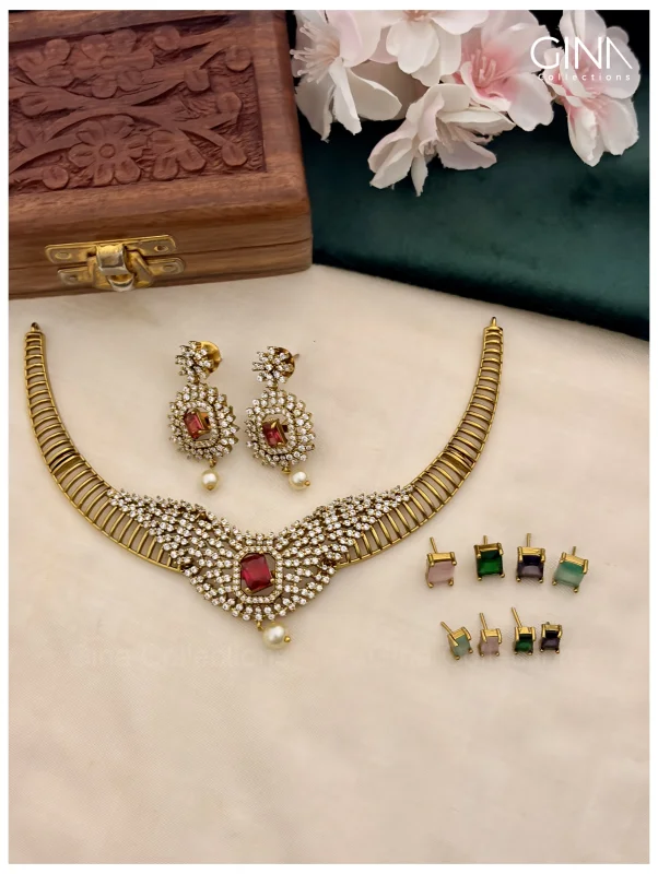 Changeable Stones Designer Kanti