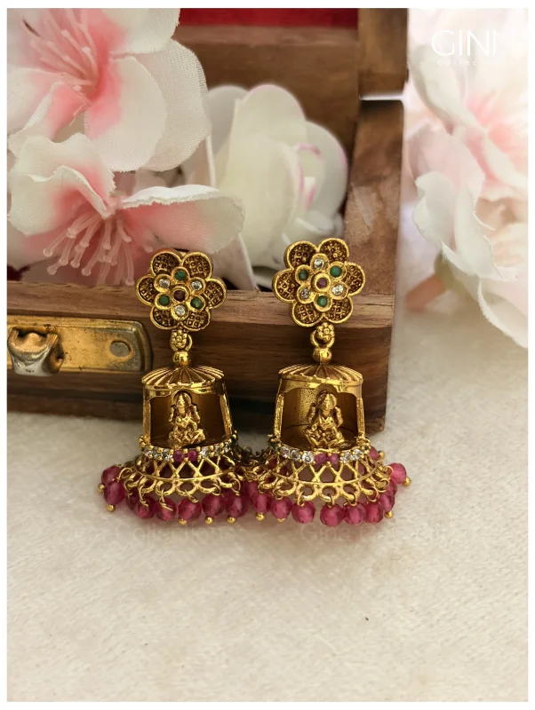 Goddess Floral Jhumkas