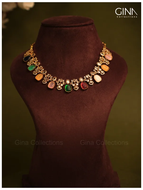 Multi Color Moissanite Stones Necklace