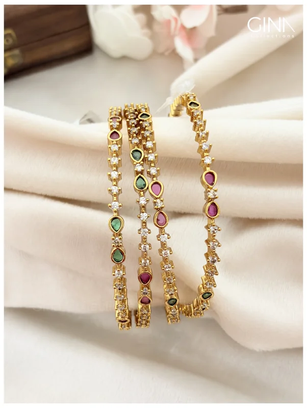 Multicolor Minimal Stone Bangles
