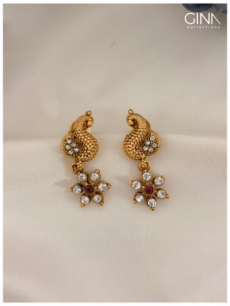 AD Lakshmi and Peacock 3D Necklace with Earrings Alternative View