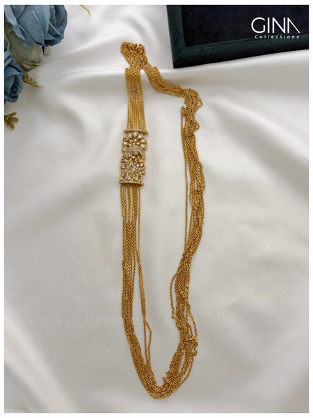 9 Lines Chandraharam with Mayuri Pendant Alternative View