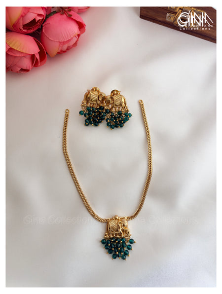 Elephant with Emerald Beads Attigai