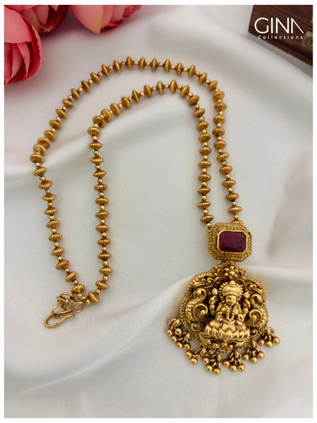 Lakshmi Mid Haram with Ruby AD Stone Alternative View