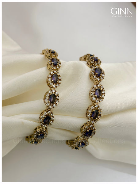 Premium Purple Victorian Bangles Alternative View