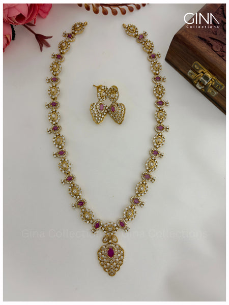 Premium Ruby AD Stone Haram