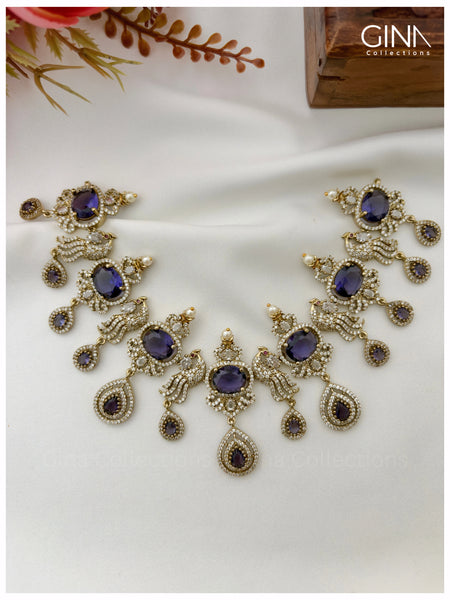 Royal Purple Premium Choker Set Alternative View