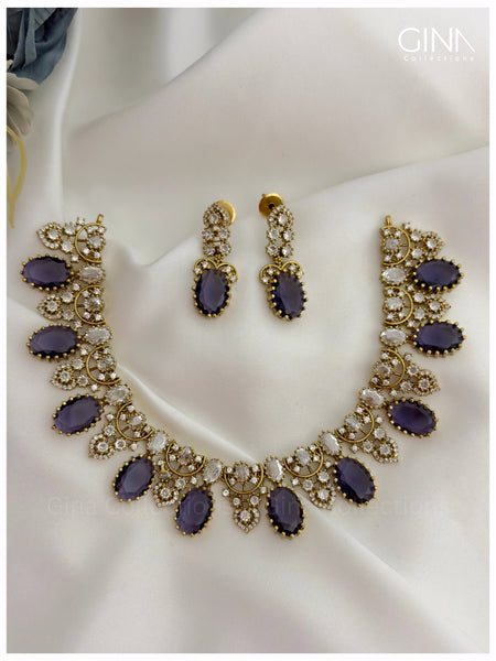 Sparkling Premium Purple Necklace