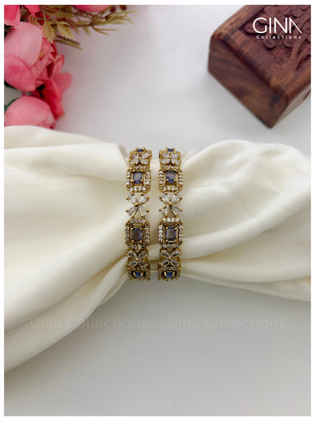 Square Victorian AD Purple Bangles