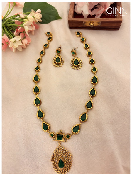 Jyothika Inspired Emerald Haram