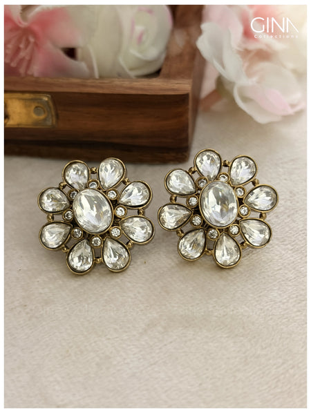 Polki Stones Studs Alternative View