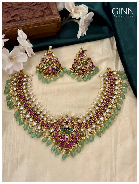 Nakshi Hand Made Kemp Neck Set