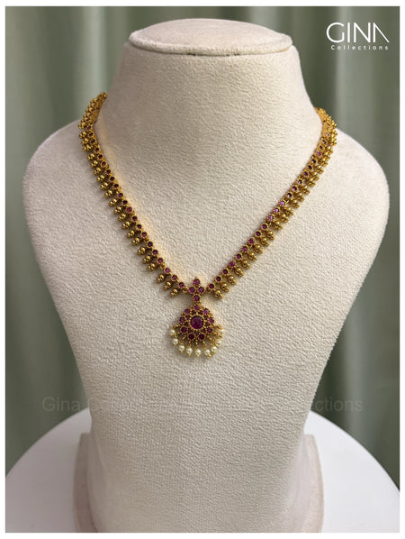 Ruby Guttapusalu Bloom Necklace