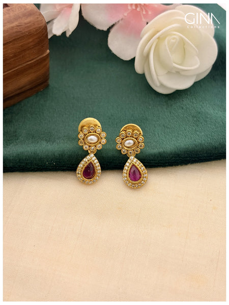 Navarathna Multicolor Oval Stone Necklace Alternative View