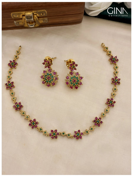 Ruby Meadow Garland Necklace Alternative View