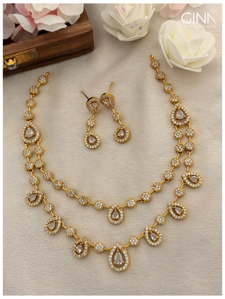 White Raindrop Double Layered