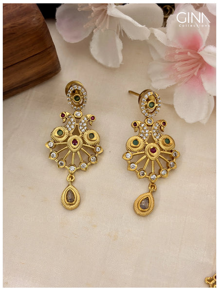 Ethnic Double Layered Peacock Necklace Alternative View