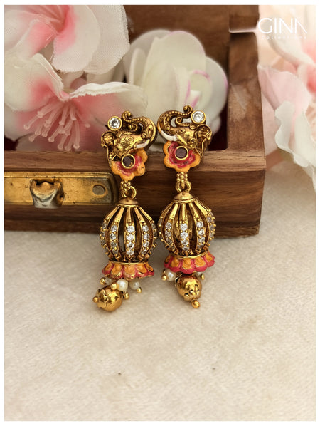 Gajashri Floral Jhumka