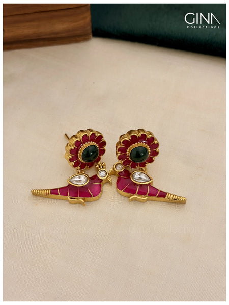 Bird Motif Kanti Necklace Alternative View