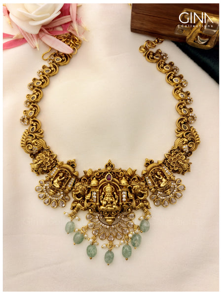 Vaibhavi Lakshmi Temple Necklace Set Alternative View
